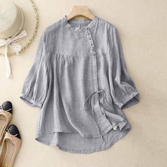 HEIDI LINEN BLOUSE