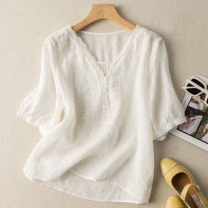 NOA LINEN BLOUSE