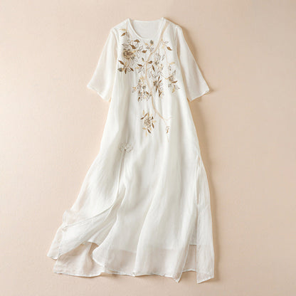 SAKORA LINEN DRESS