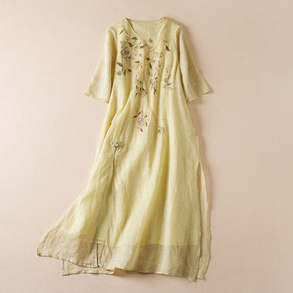 SAKORA LINEN DRESS