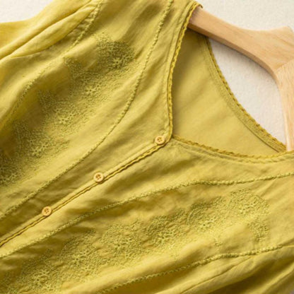 NORA LINEN BLOUSE