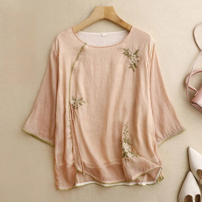 AMBER LINEN BLOUSE