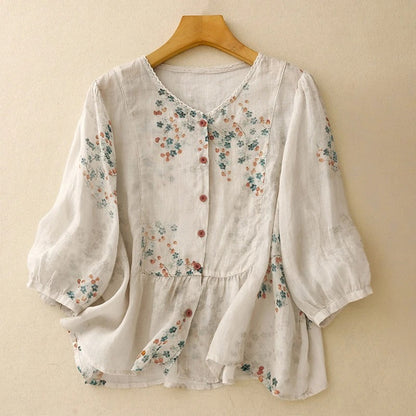KALA LINEN BLOUSE