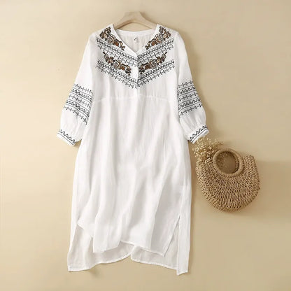 SELENA LINEN DRESS